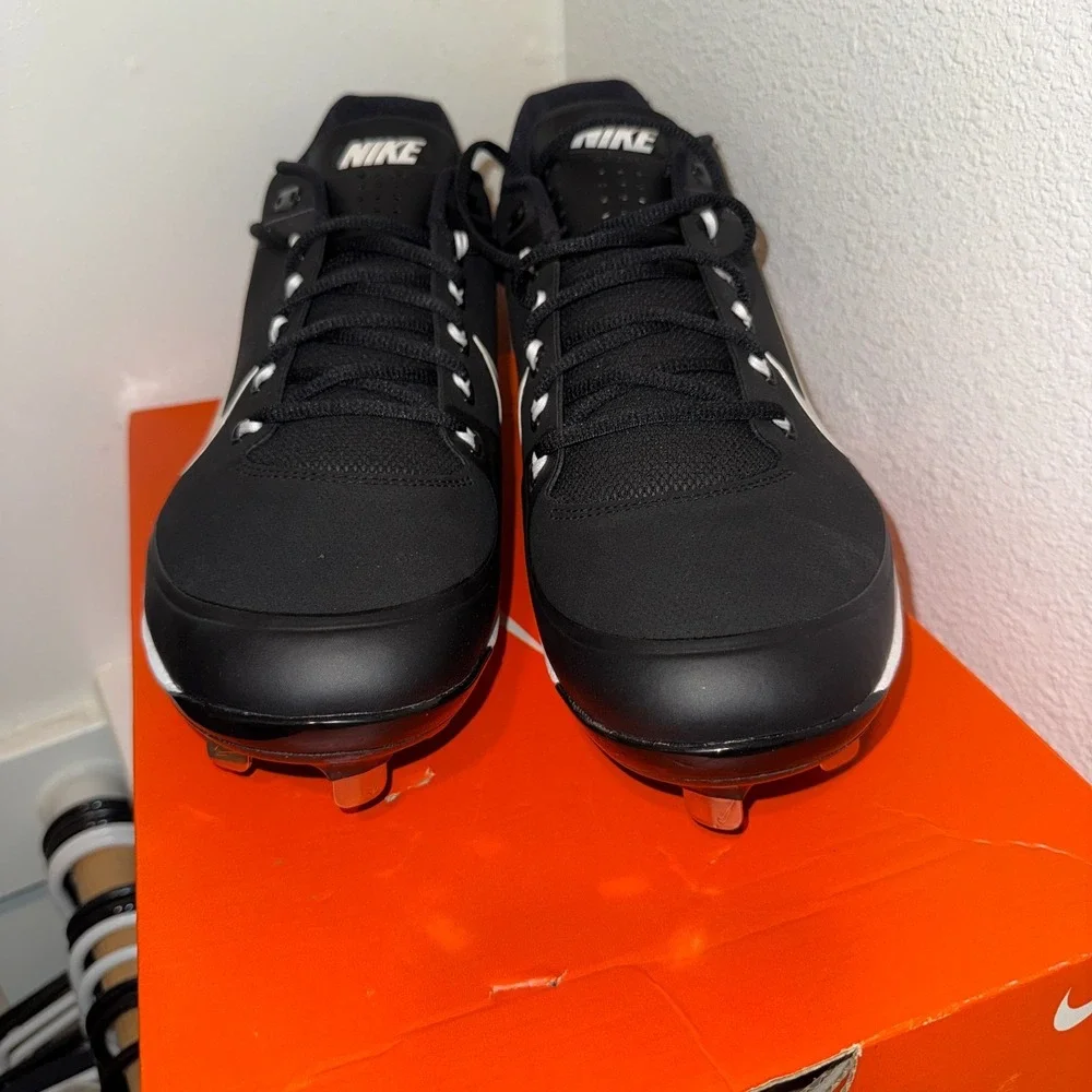 Nike Air Max MVP Elite Baseball‎ Cleats Black White Flywire Size 13